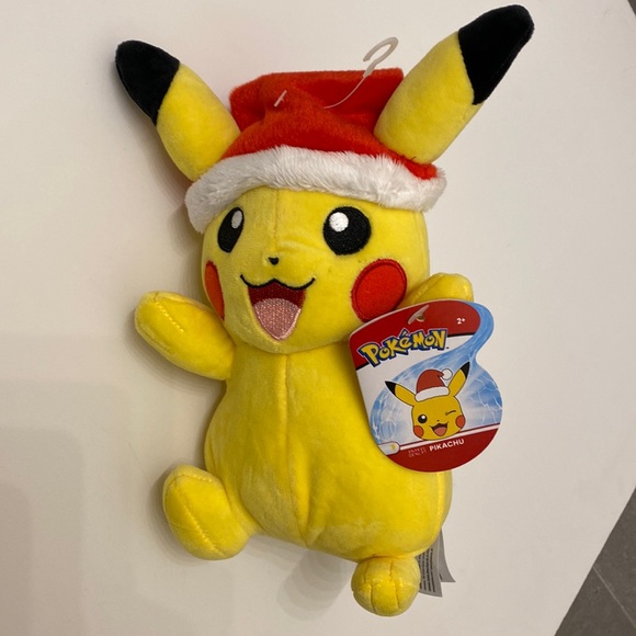 NWT Pokemon Holiday Pikachu 8" Plushy - Picture 1 of 6